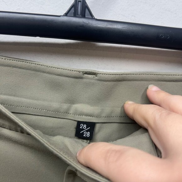 Public Rec Pants Womens 28x28 tan All Day crop Straight Leg Golf Performance - Picture 3 of 12